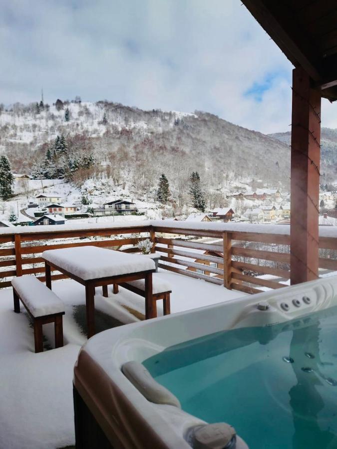 Chalet Casa de Monzel with 6-Person Jacuzzi&Panoramic View La Bresse Exterior foto