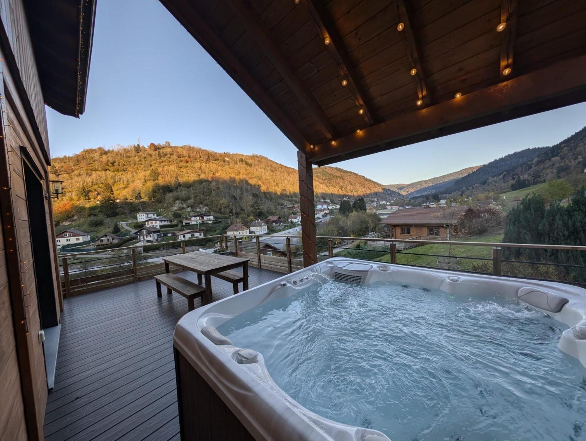 Chalet Casa de Monzel with 6-Person Jacuzzi&Panoramic View La Bresse Exterior foto