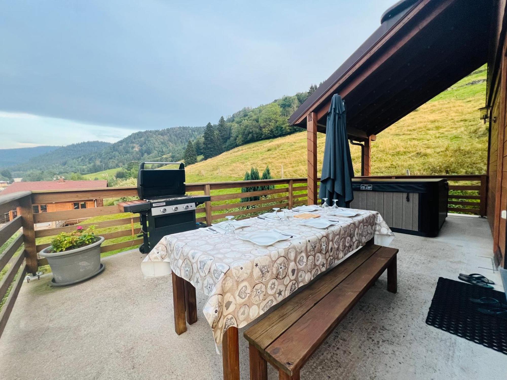 Chalet Casa de Monzel with 6-Person Jacuzzi&Panoramic View La Bresse Exterior foto